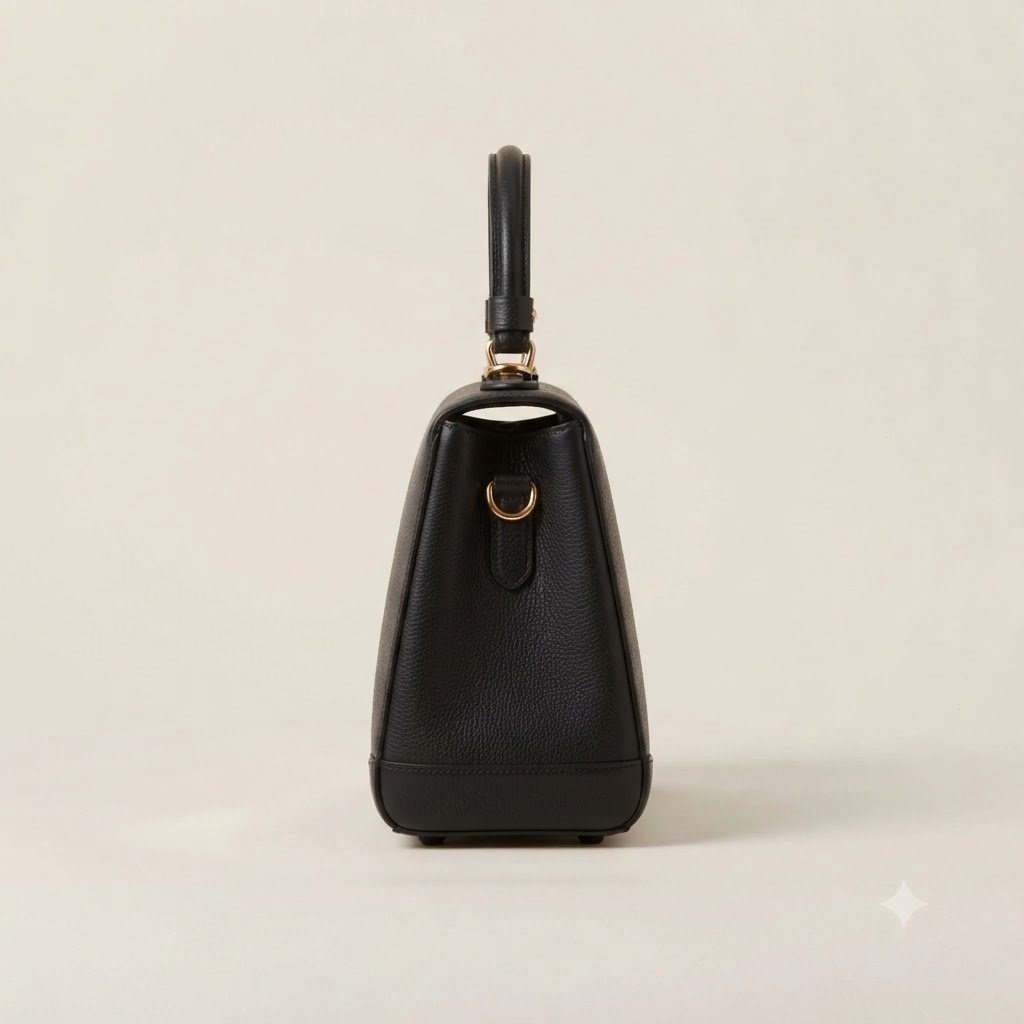 Black Structured HANDBAG