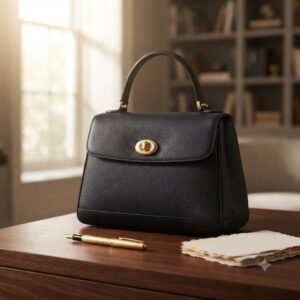 Black Structured HANDBAG
