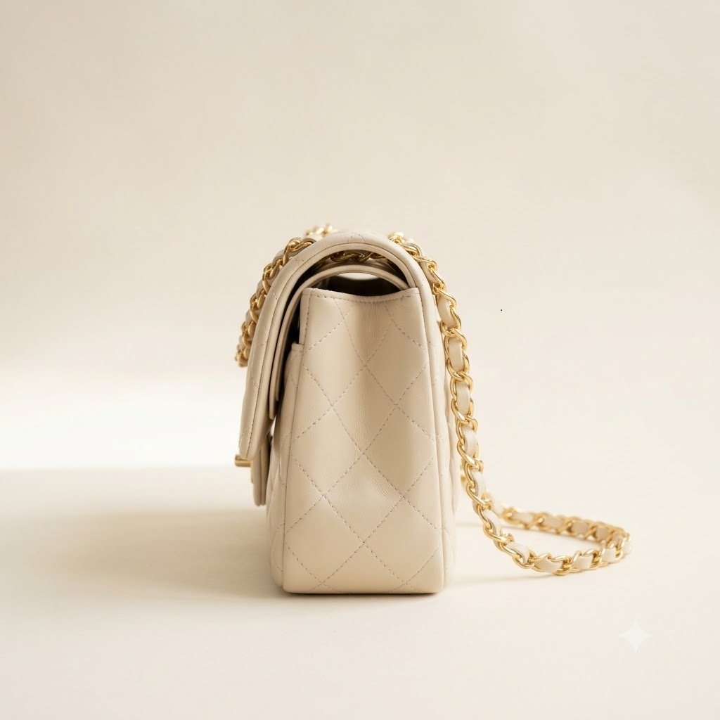 Cream Quilted Bag