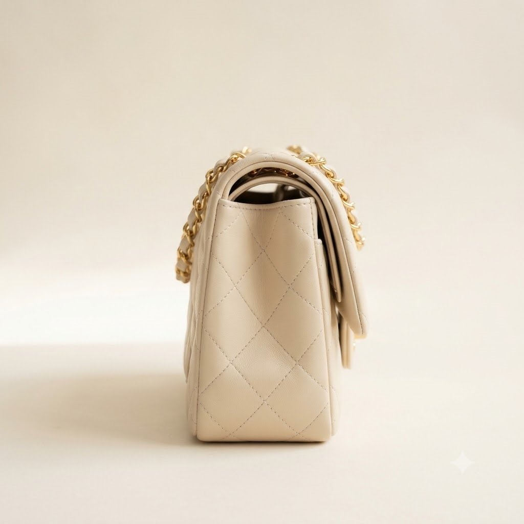 Cream Quilted Bag