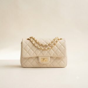 Cream Quilted Bag