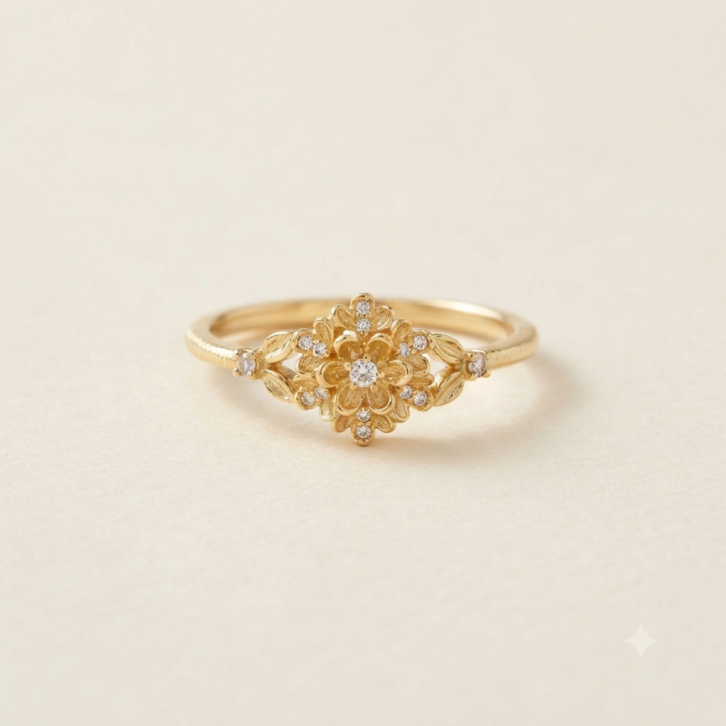 Delicate Floral Ring