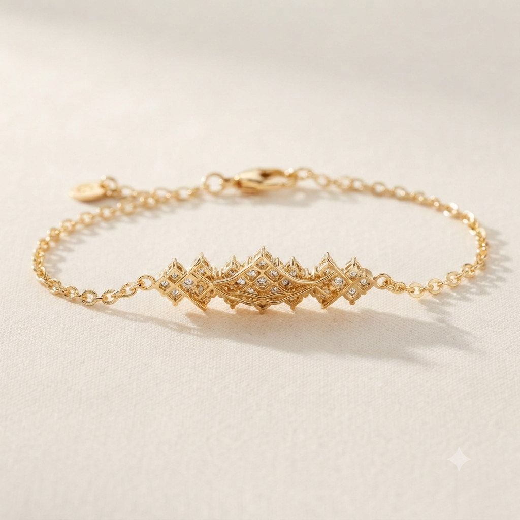 Gold Crystal Bracelet