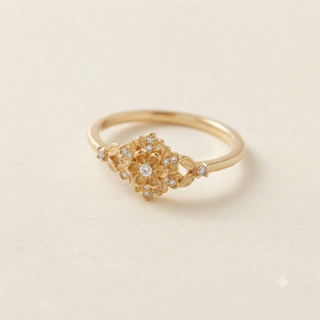 Delicate Floral Ring
